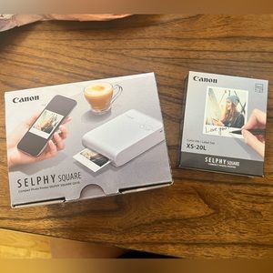 Selphy Square Compact Photo Printer Bundle